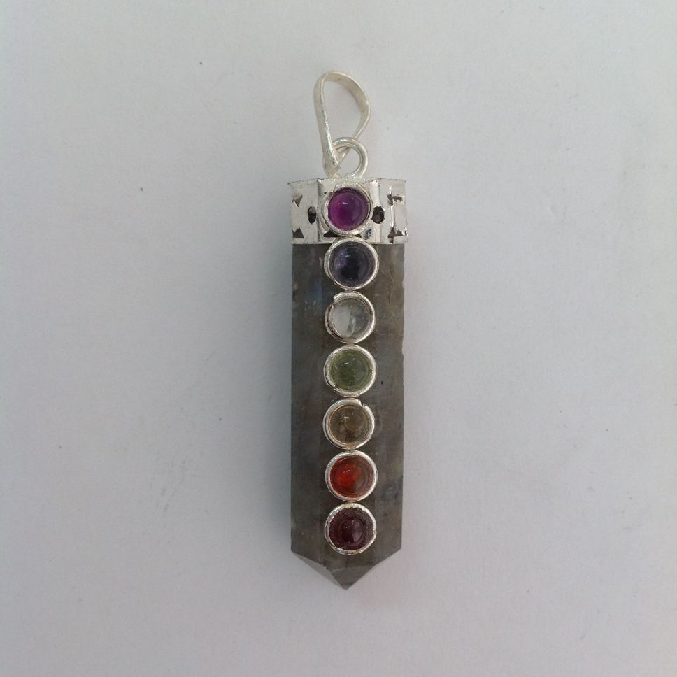 Labradorite - Chakra Cap Point Pendant Labradorite - Chakra Cap Point Pendant